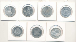 BRD 7 Stck. 5,00 Mark Prägungen 1969-1975 Alle Pp - Altri & Non Classificati