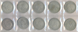 Spanien 10 Stck. 100 Pesetas 1966, Schön Nr. 37 800er Silber - Other & Unclassified