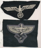 2 Stck. Ärmelaufnäher NS-Fliegerkorps Und Panzeruniform - Other & Unclassified