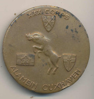 Medaille Cuxhaven Britisches Corps Alamain, Auf Die Kriegsereignisse D 50mm Br Ss Rdf - Other & Unclassified
