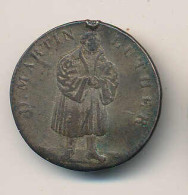 Medaille Dr. Martin Luther III. Secularfier Augsburg 25.6.1830 Ag D 22mm, Öse Entfernt - Autres & Non Classés