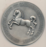 Medaille Für Hervorragende Leistungen Auf Dem Gebiet Der Tierzucht, Niedersachsen D 94mm, Neusilber Vz-st - Other & Unclassified