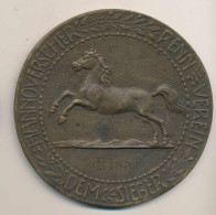 Medaille Hannover Rennverein, Em Sieger 1. Preis Leichtes Jagdspringen 1920, D 98mm Br. Guss Vz - Other & Unclassified