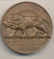 Medaille Ludwig Loewe+Co. Berlin, Siegermdaille Staffellauf 20x1 Runde 1925, D 50mm, Br. Ss-vz - Andere & Zonder Classificatie