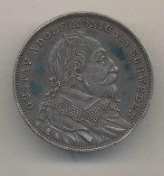 Medaille Lützen Gustav Adolf König Von Schweden Zur Erinnerung An Die Confirmation, Magistart Ag D 33mm Ohne Jahr - Autres & Non Classés