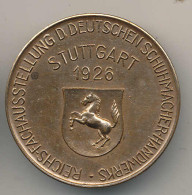 Medaille Stuttgart 1926 Reichsuasstellung Des Deutschen Schuhmacherhandwerks In Orig. Schatulle - Autres & Non Classés