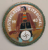 Tragbare Plakette Meisterklasse Kitzbühel Teilnehmerabzeichen 1943 - Other & Unclassified