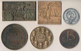 Konvolut Von 6 Stck. Medaillen Plaketten Polen, Zumeist Politk 90er Jahre, Bitte Unbedingt Ansehen - Other & Unclassified