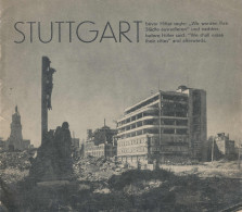 Stuttgart Ein Bildbericht über Die Zerstörte Stadt Um 1946, 24 Seiten, Bildgegenüberstellung Vorher Und Jetzt - Other & Unclassified