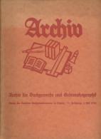 Archiv Für Buchgewerbe Und Gebrauchsgraphik 1 Heft 1937 - Otros & Sin Clasificación