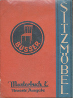 Musterbuch Sitzmöbel Firma Büsser Rabenau Um 1935, Hoch Interessant - Other & Unclassified