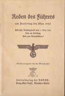 Reden Des Führers Am Parteitag Der Ehre 1936, Eher 1936, 142 Seiten + Fotoanhang - Autres & Non Classés