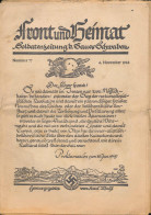 Front Und Heimat, Soldatenzeitung Des Gaues Schwaben, Herausgeber Gauleiter Karl Wahl, 43 Hefte Aus 1940-1944, überwiege - Autres & Non Classés