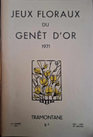 Tramontane - 549/550 - Jeux Floraux Du Genêt D'or 1971 - Languedoc-Roussillon