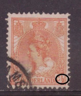 Nederland / Niederlande / Pays Bas NVPH 56 P Plaatfout Plate Error Used(1899) - Variétés Et Curiosités