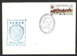 POLOGNE. N°2689 De 1983 Sur Enveloppe Commémorative. Armoiries De Torun. - Briefe U. Dokumente