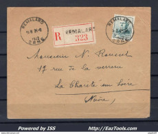 FRANCE N° 524 SEUL SUR LETTRE RECOMMANDEE POUR LA CHARITÉ SUR LOIRE DU 24/06/1942 - Cartas & Documentos