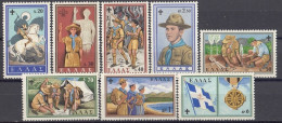 GREECE 726-733,unused,scouting - Unused Stamps