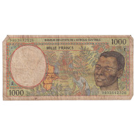 Billet, États De L'Afrique Centrale, 1000 Francs, 1995, KM:402Lc, TB - États D'Afrique Centrale