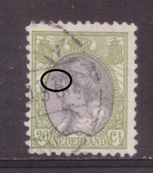 Nederland / Niederlande / Pays Bas NVPH 69 PM1 Plaatfout Plate Error Used (1899) - Abarten Und Kuriositäten
