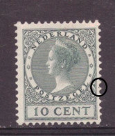 Nederland / Niederlande / Pays Bas NVPH 136 PM Plaatfout Plate Error MH * (1924) - Variétés Et Curiosités