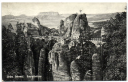 Sächs. Schweiz - Basteibrücke - Bastei (sächs. Schweiz)