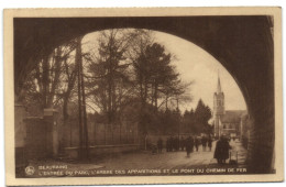 Bauraing - L'Entrée Du Parc - L'Arbre Des Apparitions Et Le Pont Du Chemin De Fer - Beauraing