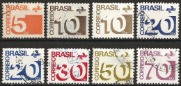 Brazil 1972/75 - Mi 1341... - YT 1026... ( Mark Post And Emblem L - Usati