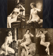 EROTICA Collection Of Different Repro Photographic Cards In Sepia Of Victorian Or Edwardian Ladies, Either Nude Or In Va - Zonder Classificatie