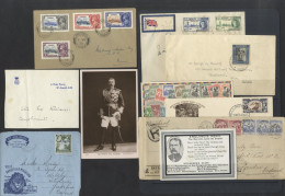 COMMONWEALTH Postal History Group Of Covers (14) In A Packet Incl. Jamaica 1923 2½d Child Welfare, Cyprus 1935 Jubilee ( - Other & Unclassified