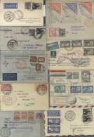 ZEPPELIN 1930-34 South American Zeppelin Flown Covers (10 + Front) Incl. 1930 Pan-Am Round Flight Official Printed Zeppe - Sonstige & Ohne Zuordnung