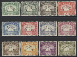 1937 Dhow Set, Perf SPECIMEN, Fine M, SG.1s/12s. Scarce. (12) Cat. £800 - Andere & Zonder Classificatie