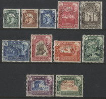 QU'AITI STATE IN HADHRAMAUT 1942-46 Defin Set, Perf SPECIMEN, Fine M, SG.1s/11s. Scarce. (11) Cat. £325 - Other & Unclassified