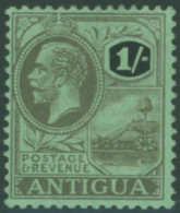 1921-29 MCCA 1s Black & Emerald, Wmk Inverted & Reverse M, SG.57y. Scarce. (1) Cat. £400 - Sonstige & Ohne Zuordnung