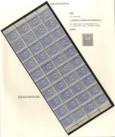 1882 12c Ultramarine (SG.54) UM Block Of Forty Showing A Severe Perforation Misalignment Of Vertical Perfs (odd Tone & M - Andere & Zonder Classificatie