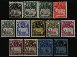 1924-33 MSCA Set, M Incl. Both 1d Shades, SG.10/20. (13) Cat. £460 - Other & Unclassified
