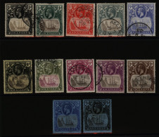 1924-33 MSCA Set, VFU (1d - Creased, 6d & 8d - Perf Faults), SG.10/20, Cat. £600 (12). - Otros & Sin Clasificación