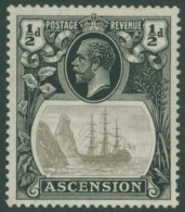 1924-33 ½d Grey Black & Black Showing The 'torn Flag' Variety, M (natural Gum Wrinkle), SG.10b. (1) Cat. £200 - Andere & Zonder Classificatie