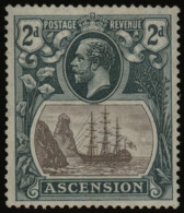 1924-33 MSCA 2d Grey-black & Grey, M (minor Imperfections), Showing The 'broken Mainmast' Variety, SG.13a. (1) Cat. £275 - Altri & Non Classificati