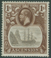 1924-33 1s Grey Black & Brown Showing The 'cleft Rock' Variety, M (gum Wrinkles), SG.18c, Cat. £375 - Altri & Non Classificati