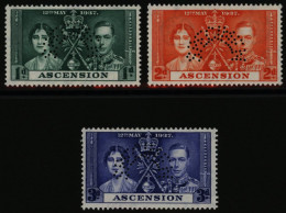 1937 Coronation Set, Perf SPECIMEN (Type D20), Fine M, SG.35s/7s. (3) Cat. £450 - Sonstige & Ohne Zuordnung