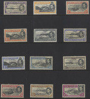 1938-53 KGVI Defins ½d To 10s (12 Vals) Perf SPECIMEN, Gum Toned, SG.38s/47s. (12) Cat. £900. - Andere & Zonder Classificatie