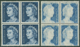 1966-73 5c Deep Blue With Full Offset On Reverse, UM Block Of Four, BW.444c, SG.386c Var. - Otros & Sin Clasificación