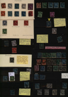 Cancellations On Stamps - Accumulation From Several Sources (369) Majority On Black Stock Cards Incl. Numerous Britannia - Sonstige & Ohne Zuordnung