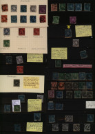 Cancellations On Stamps - Accumulation From Several Sources (369) Majority On Black Stock Cards Incl. Numerous Britannia - Other & Unclassified