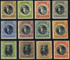 1920-21 Victory Set, M (some Minor Tones, Fresh Appearance), SG.201/212. (12) Cat. £150 - Other & Unclassified