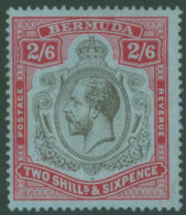 1918-22 MCCA 2/6d Black & Red/blue Showing The (as Yet Unlisted) 'nick In Top Right Scroll' Variety, M, SG.52var. (1) - Other & Unclassified