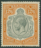 1924-32 MCCA 12/6d Grey & Orange Showing The 'damaged Leaf' Variety, M (small Tone At Base), SG.93f. (1) Cat. £800 - Altri & Non Classificati