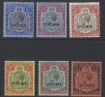 1918-22 MCCA 2s To £1 Set, Optd SPECIMEN, Fine O.g, SG.98s/106s, Cat. £900 (6) - Other & Unclassified
