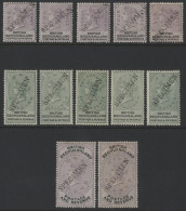 1888 Set 1d To £5, Optd SPECIMEN, Diagonally Fine O.g, SG.10s/21s, Rarely Offered Set, Cat. £1000 (12) - Altri & Non Classificati